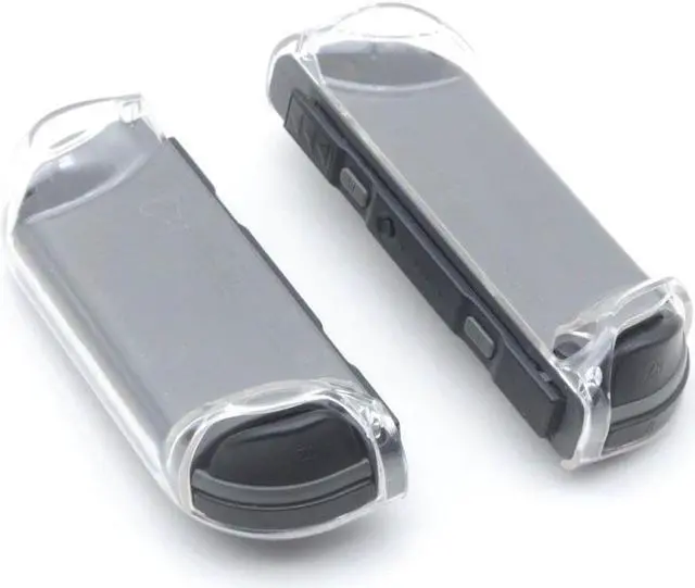 Alt view image 3 of 3 - OSTENT Crystal Clear Hard Cover Case Guards for Nintendo Switch Joy-Con Controller