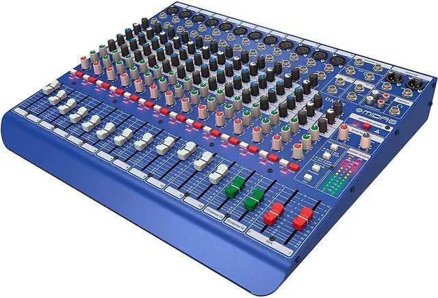 Alt view image 8 of 13 - Midas DM16 16 Input Analog Live and Studio Mixer with Microphone Preamplifier
