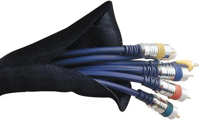 Main image of American Recorder Technologies Snakeskin Cable Management 8 Feet Black 1 in.