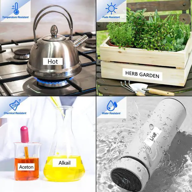 Alt view image 5 of 7 - GREENCYCLE 10 Pack Compatible for Brother P-touch TZe-S221 TZeS221 TZ-S221 TZS221 TZe-221 TZe221 Extra Strength 9mm 0.35'' Black on White TZ TZe Ptouch Tapes 3/8 inch x 26.2ft Laminated Label Tape