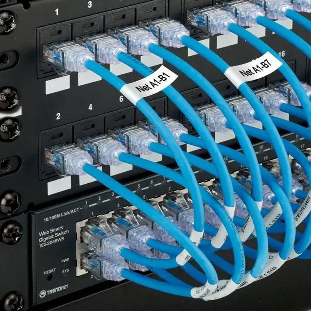 Alt view image 7 of 7 - GREENCYCLE 10PK Industrial Flexible Nylon Label for Dymo 18488 Black on White 1/2"x11.5ft Rhino 1000 3000 4200 5000 5200 6000 Printer