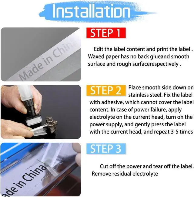 Alt view image 6 of 6 - GREENCYCLE 1 Pack Compatible Brother P-Touch STE Label Tape STe-151 ST-151 STe151 ST151 Black on Clear Mobile Stencil Tape for Brother P-Touch Printer PT-P900W PT-E500 PT-D600 (1"x 9.8'',24mm x3m)