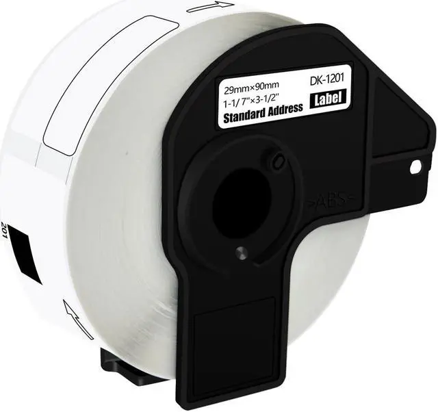 Main image of GREENCYCLE 20 Roll DK-1201 DK1201 Die-Cut Address Labels 1.14" x 3.5" (29 mm x 90 mm) Compatible for Brother QL-1050 QL-1050N QL-1060N QL-1100 QL-1110NWB, 400 Labels/Roll,with Cartridge Frame