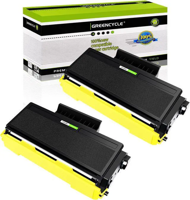 Main image of GREENCYCLE 2 Pack New Compatible Brother TN580 TN-580 Toner Cartridge for Brother DCP-8060 HL-5200 HL-5240 MFC-8460N