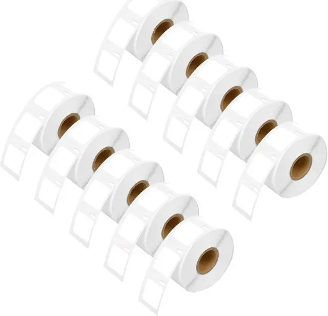 Main image of GREENCYCLE 10 Roll Compatible for Dymo 30332 1" x 1" (25mm x 25mm) White Multipurpose Square Address Shipping Barcode Label for Labelwriter 450, 450 Turbo, 4XL, 750 Labels per Roll,NOT FIT 550 & 5XL