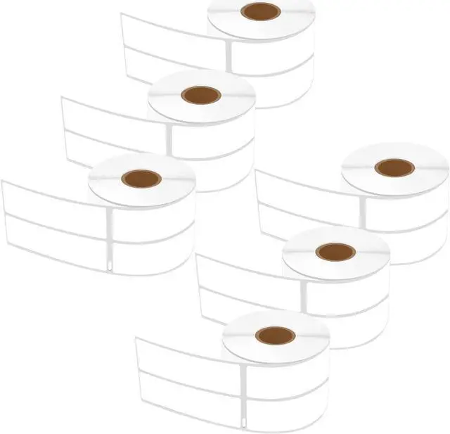 Main image of GREENCYCLE [6 Rolls, 700/Roll] Address Barcode UPC 2-UP Labels Compatible for Dymo 30253 1 1/8" x 3 1/2" (1" Core) Premium Adhesive & Resolution for DYMO Label Writer 450 Duo 4XL, NOT FIT 550 & 5XL