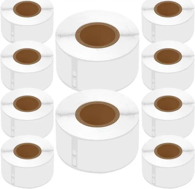 Main image of GREENCYCLE Compatible for Dymo 30254 Address Mailing UPC Labels 1 1/8" x 3 1/2" (1" Core) Premium Adhesive & Resolution for DYMO Labelwriter 450 Duo 4XL, 10 Rolls, 130 Labels/Roll [NOT FIT 550 & 5XL]