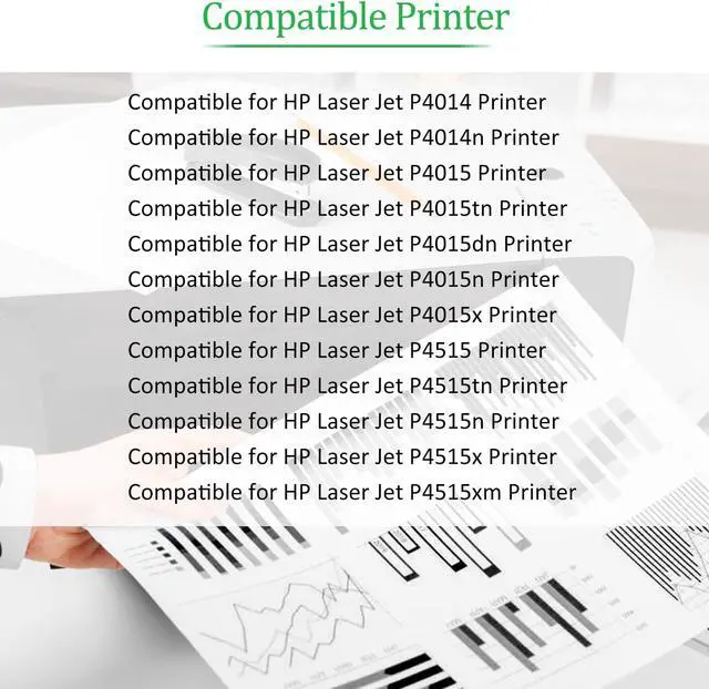 Alt view image 2 of 7 - greencycle 64A Compatible Black Toner Cartridge Replacement for HP CC364A for Laserjet P4014 P4014dn P4014n P4015 P4015dn P4015n P4015tn P4015x P4515 P4515n P4515tn Printer Ink Cartridge (2PC)