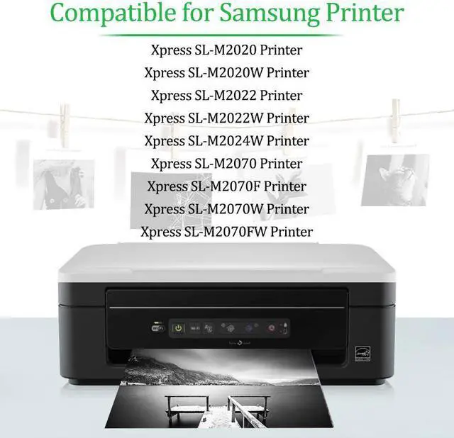 Alt view image 2 of 7 - GREENCYCLE 2 Pack Compatible Black Toner Cartridge Replacement for Samsung 111S MLT-D111S MLTD111S use in Xpress M2020W M2024W M2070FW M2070W Printer