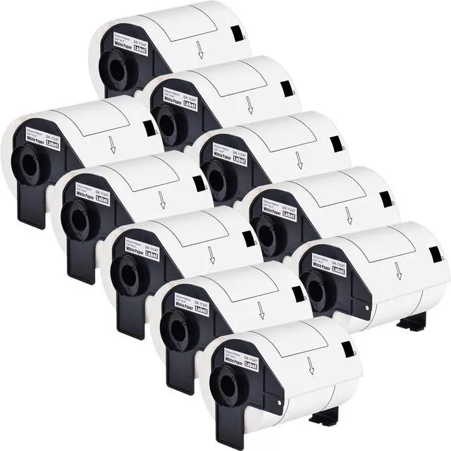 Main image of GREENCYCLE 10 Roll Compatible for Brother DK-1247 DK1247 Die-Cut Large Shipping White Paper Labels 4.07x 6.4'' 103mm x 164 mm for QL-1050 QL-1060N QL-1100 QL-1110NWB, 180 Labels/Roll