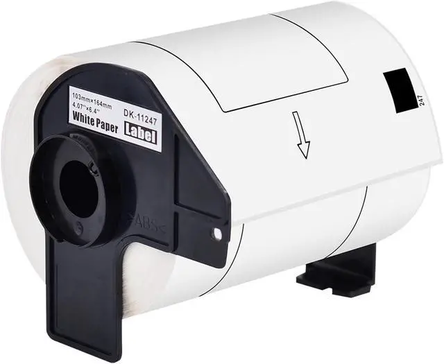 Main image of GREENCYCLE 1 Roll Compatible for Brother DK-1247 DK1247 Die-Cut Large Shipping White Paper Labels 4.07x 6.4'' 103mm x 164 mm for QL-1050 QL-1060N QL-1100 QL-1110NWB, 180 Labels/Roll