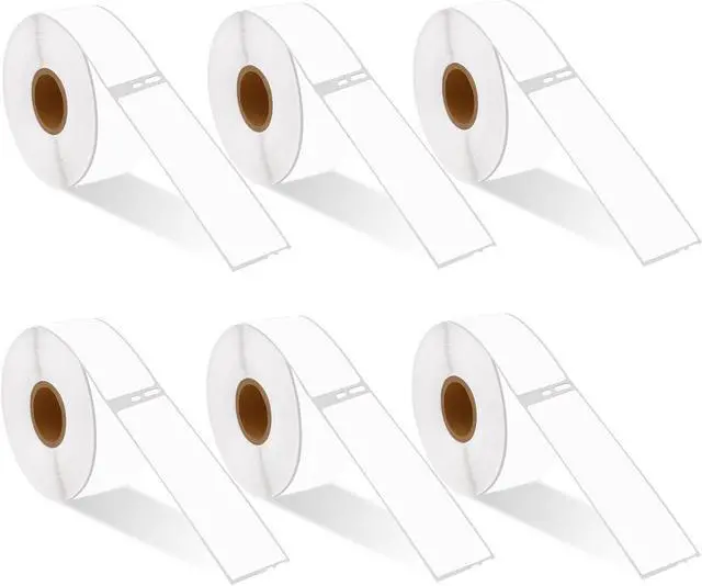 Main image of GREENCYCLE Compatible for Dymo 30252 Address Mailing UPC Labels 1 1/8" x 3 1/2" (1" Core) Premium Adhesive & Resolution for DYMO Labelwriter 450 Duo 4XL, 6 Rolls, 350 Labels/Roll [NOT FIT 550 & 5XL]