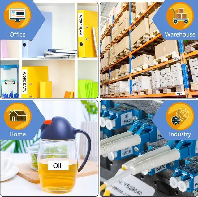 Alt view image 7 of 7 - GREENCYCLE 3 Pack Compatible for Brother P-touch M Tape MK231 M231 M-K231 MK-231 M-K231S 12mm 0.47'' Black on White 1/2 inch x 26.2ft Label Tape