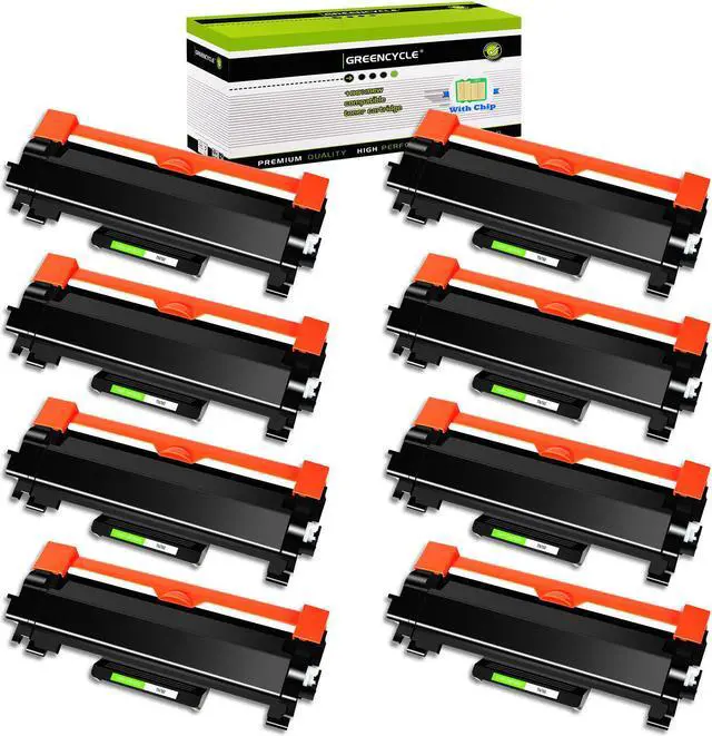 Main image of GREENCYCLE Toner Cartridge WITH CHIP Compatible for Brother TN760 TN730 use in DCP-L2550DW HL-L2350DW Printer (Black, 8 Pack)