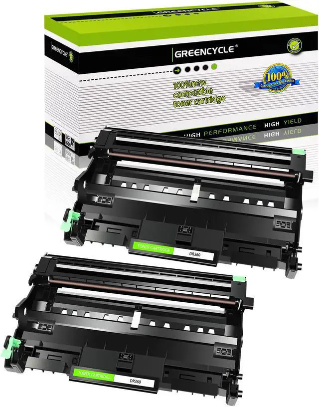 Main image of GREENCYCLE Compatible Drum Unit Replacement for Brother DR360 DR-360 to use with HL-2140 HL-2170W MFC-7840W MFC-7340 MFC-7440N DCP-7030 DCP-7040 Printer (Black,2-Pack)