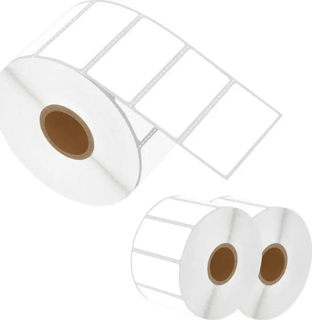 Main image of Greencycle Direct Thermal Perforated Shipping Labels 2" x 1" Barcode SKU Labels Compatible with Rollo, Eltron and Zebra Desktop Printers- 2 Rolls, 1300 Labels/Roll