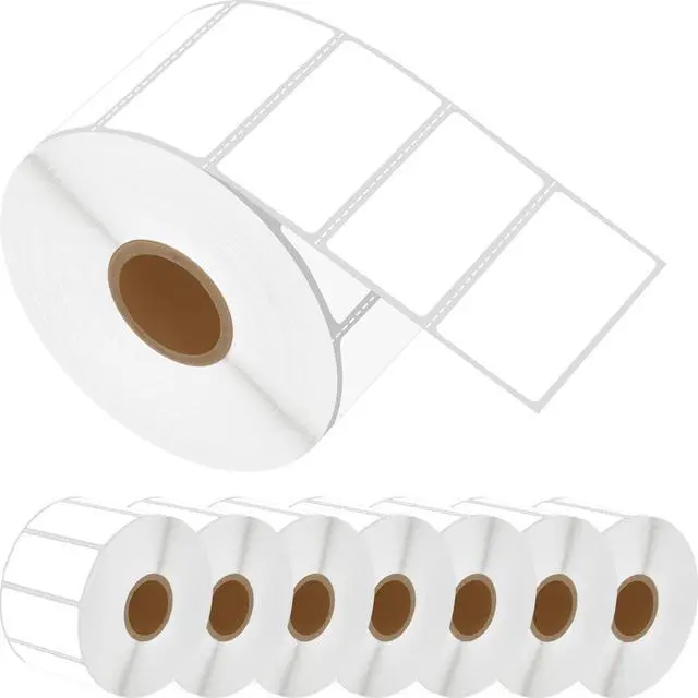 Main image of Greencycle Direct Thermal Perforated Shipping Labels 2" x 1" Barcode SKU Labels Compatible with Rollo, Eltron and Zebra Desktop Printers- 8 Rolls, 1300 Labels/Roll