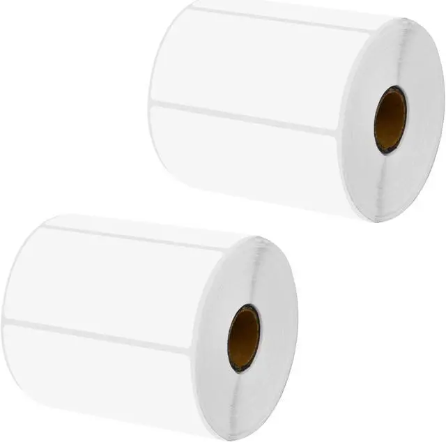 Main image of GREENCYCLE 2 Roll Replacement for Brother RD-S03U1 RDS03U1 Die Cut Removable Shipping White Paper Labels Premium Adhesive 4" x 1 31/32" (102mm x 50mm) for TD-4000 4100N Printer,810 Labels/Roll