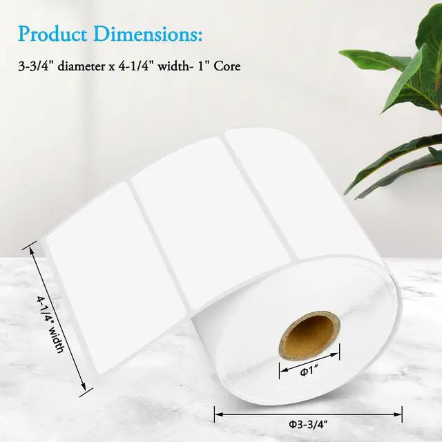 Alt view image 3 of 5 - GREENCYCLE 100 Roll Replacement for Brother RD-S03U1 RDS03U1 Die Cut Removable Shipping White Paper Labels Premium Adhesive 4" x 1 31/32" (102mm x 50mm) for TD-4000 4100N Printer,810 Labels/Roll