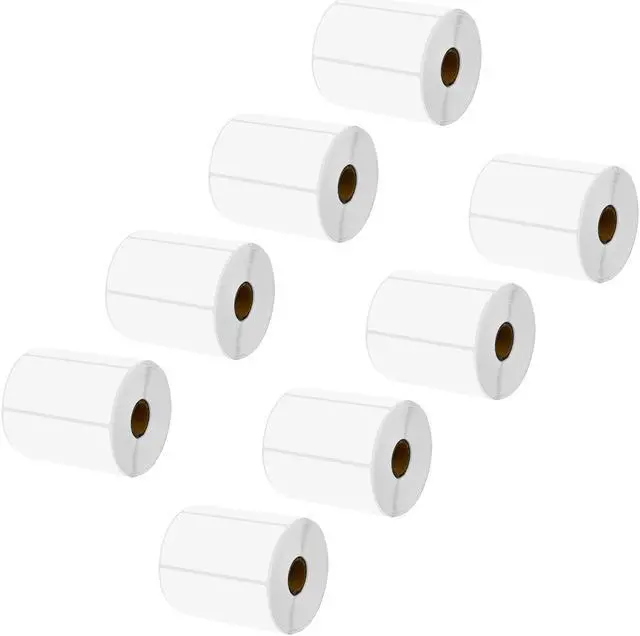 Main image of GREENCYCLE 8 Roll Replacement for Brother RD-S03U1 RDS03U1 Die Cut Removable Shipping White Paper Labels Premium Adhesive 4" x 1 31/32" (102mm x 50mm) for TD-4000 4100N Printer,810 Labels/Roll