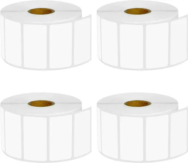 Main image of GREENCYCLE 4 Roll Replacement for Brother RD-S05U1 RDS05U1 Die Cut File Folder White Paper Label Rolls 2" x 1 1/64" (51mm x 26mm) for TD-2020 2120N 2130N 4000 4100N Printer,1500 Labels/Roll