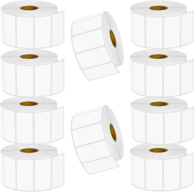 Main image of GREENCYCLE 10 Roll Replacement for Brother RD-S05U1 RDS05U1 Die Cut File Folder White Paper Label Rolls 2" x 1 1/64" (51mm x 26mm) for TD-2020 2120N 2130N 4000 4100N Printer,1500 Labels/Roll