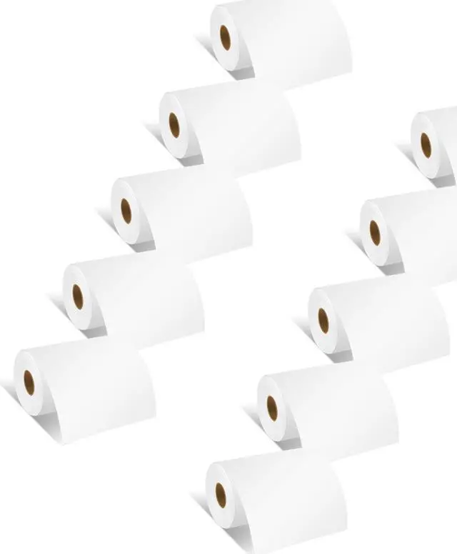 Main image of GREENCYCLE 10 Roll Replacement for Brother RD-M01U5 RDM01U5 Continuous Labels Receipt Paper Rolls Multipurpose Labels 4" x 96' (102mm*29.3m) White for RJ4030 RJ4030-K RJ4030M RJ4030M-K RJ4040