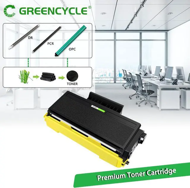 Alt view image 2 of 7 - GREENCYCLE Compatible Toner Cartridge Replacement for Brother TN580 TN-580 TN550 to use with HL-5370DW HL-5250DN HL-5340D MFC-8480DN MFC-8890DW MFC-8860DN DCP-8060 DCP-8065DN Printer (Black,1-Pack)