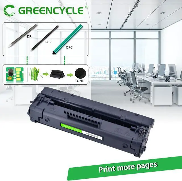 Alt view image 4 of 7 - GREENCYCLE C4092A Compatible Toner Cartridge Replacement for HP C4092A 92A Toner Cartridge use for Laser Jet 1100 1100a 1100ase 1100axi 1100se 1100xi 3200 3200m 3200se Printer(1 Pack,Black)