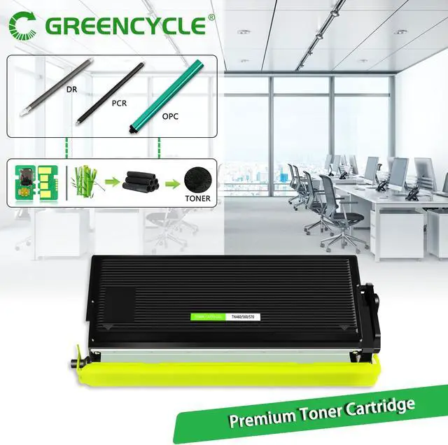 Alt view image 4 of 7 - GREENCYCLE Compatible Toner Cartridge Replacement for Brother TN570 TN-570 TN540 to use with HL-5100 HL-5140 MFC-8220 MFC-8440 DCP-8040 DCP-8045DN Printer (Black, 2-Pack)