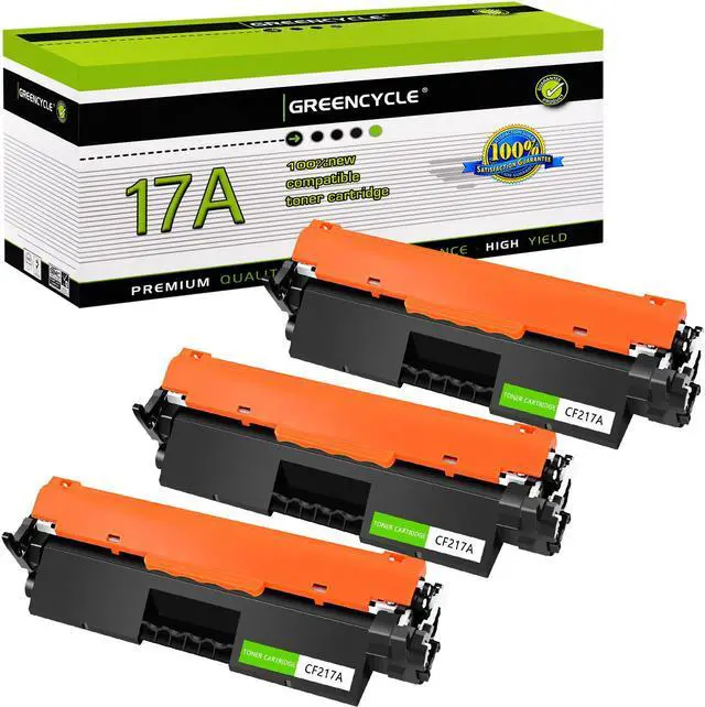 Main image of greencycle CF217A Toner Cartridge Replacement Compatible for HP 17A Black Toner Cartridge Laser jet Pro MFP M130a M130fn M130fw M130nw M102a M102w Printer Ink Cartridge (3PCS)