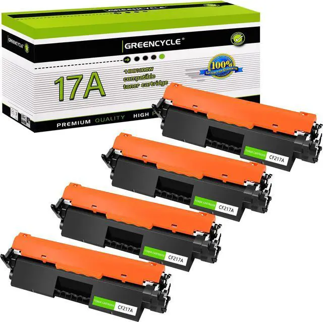 Main image of greencycle CF217A Toner Cartridge Replacement Compatible for HP 17A Black Toner Cartridge Laser jet Pro MFP M130a M130fn M130fw M130nw M102a M102w Printer Ink Cartridge (4PCS)