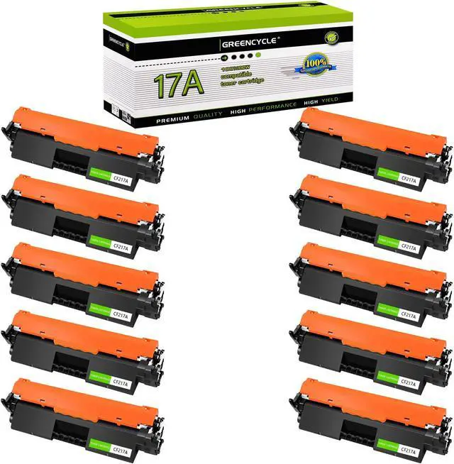 Main image of greencycle CF217A Toner Cartridge Replacement Compatible for HP 17A Black Toner Cartridge Laser jet Pro MFP M130a M130fn M130fw M130nw M102a M102w Printer Ink Cartridge (10PCS)