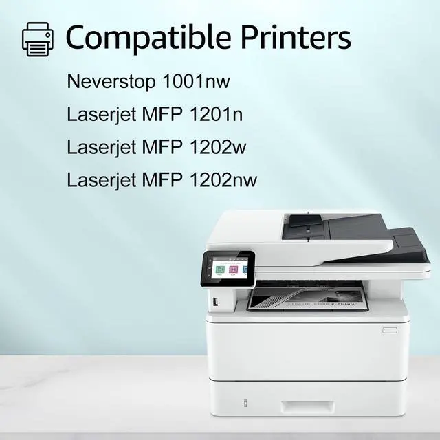 Alt view image 2 of 7 - greencycle W1143A Compatible Toner Cartridge Replacement for HP 143A Black Toner Reload Kit Use for Laser Neverstop 1001nw Printer MFP 1202w1202nw 1201n  ink cartridge (2Pack)