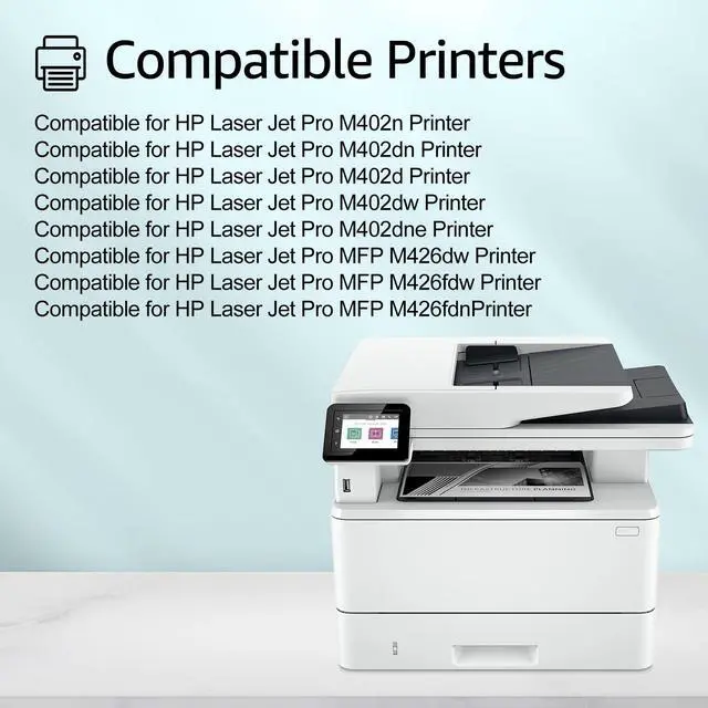 Alt view image 2 of 6 - GREENCYCLE Compatible Toner Cartridge Replacement for HP 26A CF226A work with Laser Jet Pro MFP M402n M402d M402dw MFP M426fdw MFP M426fdn Printer (Black, 6-Pack)
