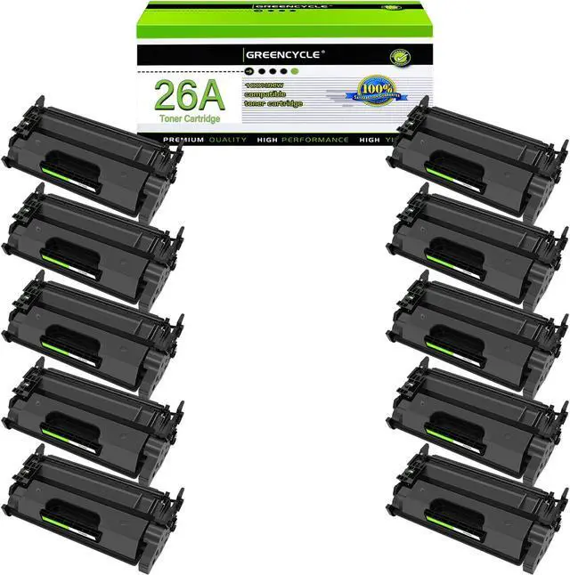 Main image of greencycle CF226A Compatible Toner Cartridge Replacement for HP 26A CF226A 26X CF226X Black Cartridge Laserjet Pro M402n M402dn M402dw M402dne MFP M426fdw M426dw M426fdn Printer (10Pk)