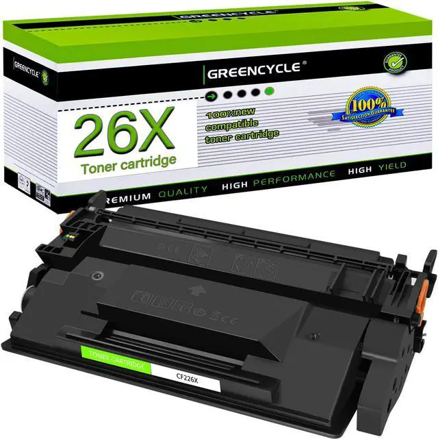 Main image of GREENCYCLE High-yield Compatible Toner Cartridge Replacement for HP 26X CF226X 26A CF226A work with Laser Jet Pro MFP M402n M402d M402dw MFP M426fdw MFP M426fdn Printer (Black, 1-Pack)