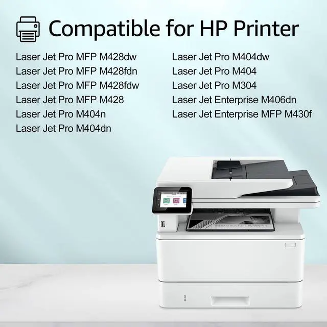 Alt view image 2 of 6 - GREENCYCLE 1 Pack [With Chip] Black Toner Cartridge Replacement Compatible for HP 58A CF258A LaserJet Pro MFP M428dw M428fdn M428fdw M428 M404n M404dn M404dw M404 M304 Printer