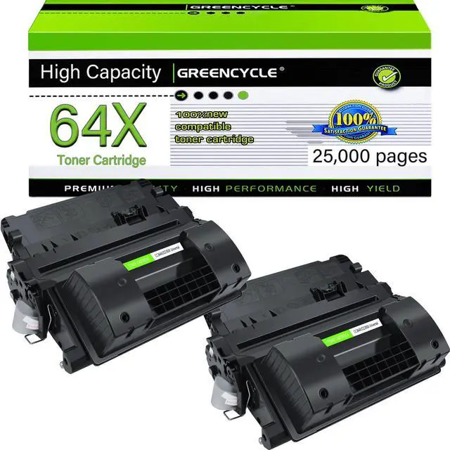 Main image of greencycle CC364X Toner Cartridge Replacement Compatible for HP 64X Black Toner Cartridge Laserjet P4015dn P4015n P4015tn P4015x P4515n P4515tn P4515(2Pack)