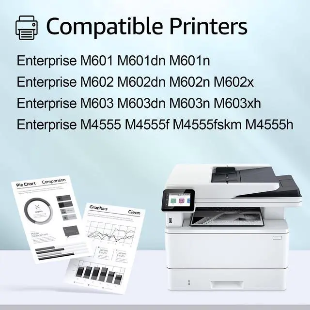 Alt view image 2 of 5 - greencycle CE390X Toner Cartridge Replacement Compatible for HP 90X Black Toner Cartridge Laserjet Enterprise 600 M602,M603 Series Laserjet Enterprise M4555 MFP Series(1Pack)