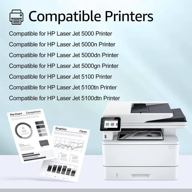 Alt view image 2 of 5 - greencycle C4129X Toner Cartridge Replacement Compatible for HP 29X C4129X Black Toner Cartridge Laser Jet 5000 5000n 5000dn 5000gn 5100 5100tn 5100dtn(2Pack)
