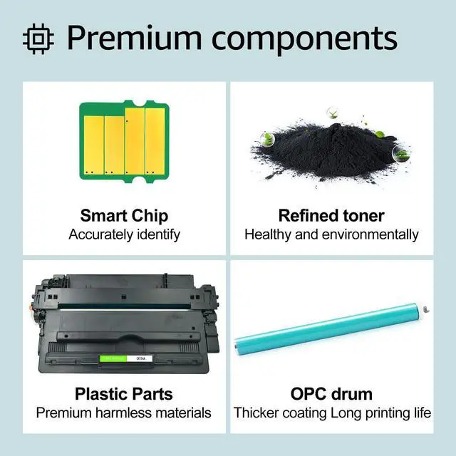 Alt view image 4 of 7 - GREENCYCLE CF214A Compatible Toner Cartridge Replacement for HP CF214A 14A Cartridge use for Laser Jet Enterprise 700 M712 M712dn MFP M725 M725dn M725f M725z M725z+ Printer(1 Pack,Black)