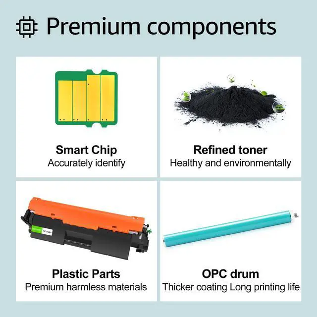 Alt view image 3 of 6 - greencycle 94A Toner Cartridge Replacement Compatible for HP 94A CF294A Black Toner Cartridge Laser Jet Pro MFP M148dw M148fdw M118dw M118 M149fdw(1Pack)