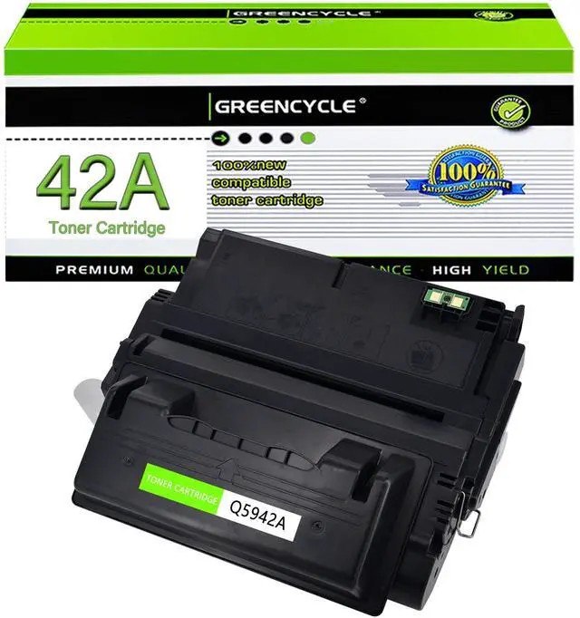 Main image of greencycle Q5942A Compatible Toner Cartridge Replacement for HP 42A Q5942A Black Cartridge Laserjet 4200 4240 4250 4250TN 4250N 4250DTN 4300 4350 4345MFP 4350N 4350TN 4350DTN Series Printers (1Pk)