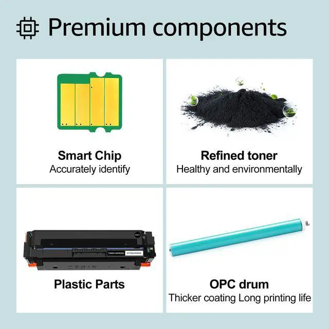 Alt view image 6 of 7 - greencycle 10 Pack Toner Cartridge Compatible for HP 410A CF410A Black Toner Work with Color Laser Jet Pro M452dn M452dw M452nw M477fdn M477fdw M477fnw M377dw Printer