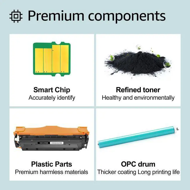Alt view image 6 of 7 - greencycle 10 Pack 305X CE410X Black Compatible Toner Cartridge Replacement for HP 305X 305A CE410X CE410A Works on M451nw M451dw M451dn MFP M475dn M475dw M375nw Color Laser Printer
