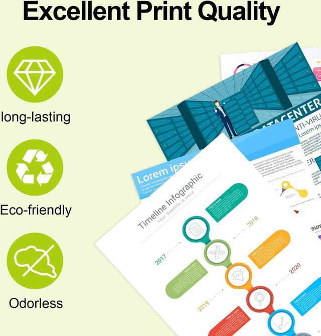 Alt view image 5 of 7 - greencycle 8 Pack Toner Cartridge Compatible for HP 410A 410X CF410X Black Toner Works on Color Laser Jet Pro M452dn M452dw M452nw M477fdn M477fdw M477fnw M377dw Printer