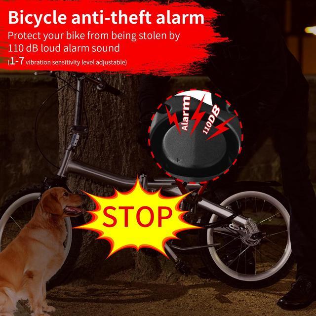 Alt view image 3 of 7 - GREENCYCLE Smart Bike Tail Light with Turn Signals, Smart Bike Tail Light,Bicycle Tail Light,IP65 Waterproof,Anti-Theft,110db Loud SoundSuitable for Almost All Bicycles, E-Bikes, E-Scooters,1Pk
