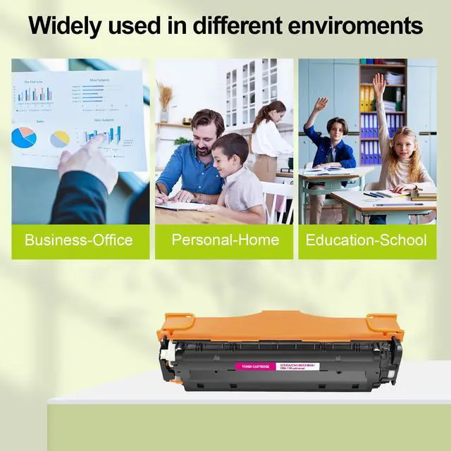 Alt view image 7 of 7 - GREENCYCLE 4 Pack Compatible Toner Cartridge Replacement for HP 312A CF380A CF381A CF382A CF383A Works on Color Laser Jet Pro MFP M476dn M476dw M476nw Printer (1 Black 1 Cyan 1 Yellow 1 Magenta)