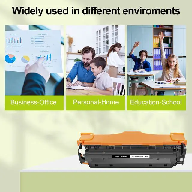 Alt view image 7 of 7 - greencycle 2 Pack 304A CC530A High-yield Compatible Toner Cartridge Replacement for HP 304A CC530A Black Toner Works on Color CP2025n CP2025dn CP2025x CM2320 CM2320n CM2320fxi Printer